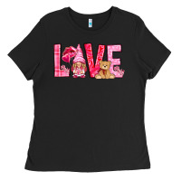 Black love with gnome Ladies Tee - NancyCooperArtShop