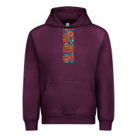 Mauve Wine usa flag and cross penwraps Urban Hoodie - Artiststas