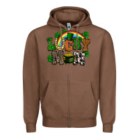 Chestnut lucky mom St. Patricks Day Zipper Hoodie - FaDigitalArtStudio