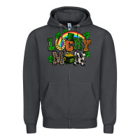 Smoke lucky mom St. Patricks Day Zipper Hoodie - FaDigitalArtStudio