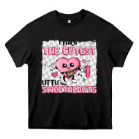 Black i teach the cutest little sweethearts Heavy Core Tee - MaliasSmallBusiness