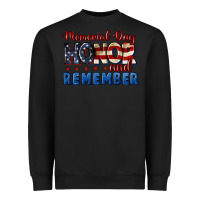 Black Memorial day honor and remember 4th of july Heavyweight Sweatshirt - CowGirlArtShop
