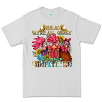 Dove Grey relax were all crazy its not a competition Premium Tee - NancyCooperArtShop