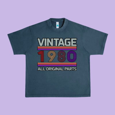 Vintage 1980 Birthday Urban Heavy Tee Designed By Bettercallsaul