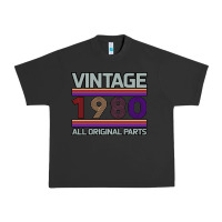 Pigment Black Vintage 1980 Birthday Urban Heavy Tee - Bettercallsaul