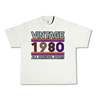 Pistachio Vintage 1980 Birthday Urban Heavy Tee - Bettercallsaul