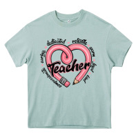 Arona valentine's day pencil heart teacher quotes Heavy Core Tee - MaliasSmallBusiness