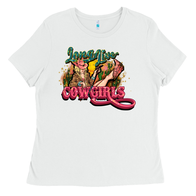 Long Live Cowgirls Ladies Tee by NancyCooperArtShop | Teevron