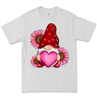 Dove Grey valentines day with sunflowers gnomes Premium Tee - RanaPortraitStore