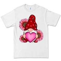 White valentines day with sunflowers gnomes Premium Tee - RanaPortraitStore