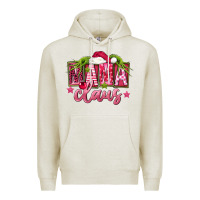 Oatmeal Heather Pink Christmas Mama Claus Premium Hoodie - FaDigitalArtStudio