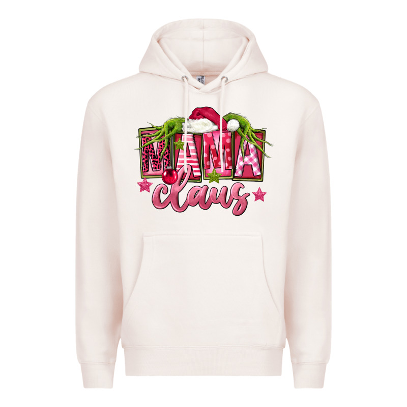 Pink Christmas Mama Claus Premium Hoodie by FaDigitalArtStudio | Teevron