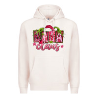 Pale Pink Pink Christmas Mama Claus Premium Hoodie - FaDigitalArtStudio