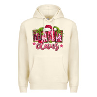 Sandshell Pink Christmas Mama Claus Premium Hoodie - FaDigitalArtStudio