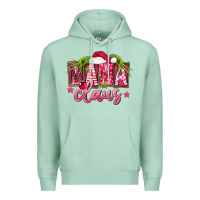 Seafoam Pink Christmas Mama Claus Premium Hoodie - FaDigitalArtStudio