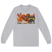 Moon Dust peace love school bus Long Sleeve Tee - texasbilliewilder