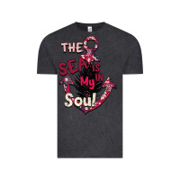 Vintage Black Summer decor The sea is in my Soul Vintage Tee - Bettercallsaul