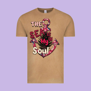Summer Decor The Sea Is In My Soul Vintage Tee Designed By Bettercallsaul