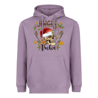 Lavender jingle bell rock black Heavyweight Hoodie - CowhideDigitalArt