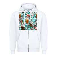 White dentist coffee cups toothpaste and teeth with cowhide seamless pattern Zipper Hoodie - BundleAndBundleShop
