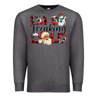 Charcoal Heather Im So Freaking Cold Premium Sweatshirt - CowhideDigitalArt
