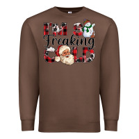 Chestnut Im So Freaking Cold Premium Sweatshirt - CowhideDigitalArt