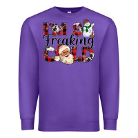 Purple Im So Freaking Cold Premium Sweatshirt - CowhideDigitalArt