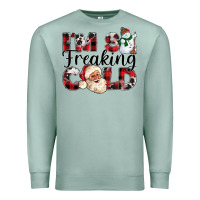 Seafoam Im So Freaking Cold Premium Sweatshirt - CowhideDigitalArt