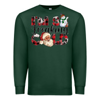 Sports Green Im So Freaking Cold Premium Sweatshirt - CowhideDigitalArt