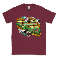 Burgundy Guerrero Map Classic Tee - RanaPortraitStore