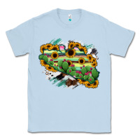 Dusty Blue Guerrero Map Classic Tee - RanaPortraitStore