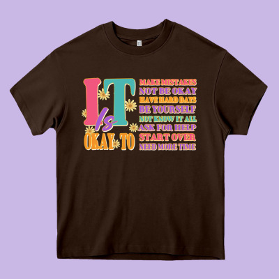 It Is Okay To Heavy Core Tee Designed By Jahusdesignshop