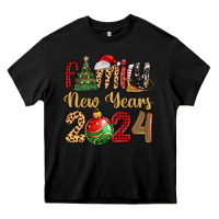 Black family new years 2024 Heavy Core Tee - MaliasSmallBusiness