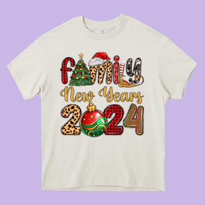 Family New Years 2024 Heavy Core Tee Designed By Maliassmallbusiness