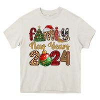 Cream family new years 2024 Heavy Core Tee - MaliasSmallBusiness