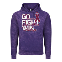 Go Burgundy Fifht Hard Win The Fight Vintage Hoodie | Teevron