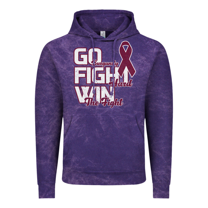 Go Burgundy Fifht Hard Win The Fight Vintage Hoodie by Bettercallsaul | Teevron