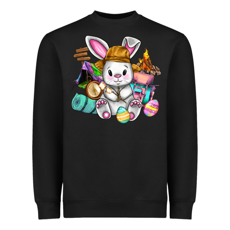 Easter Day Camper  Happy Easter Day Heavyweight Sweatshirt by CowGirlArtShop | Teevron