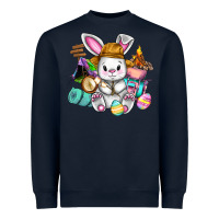 Navy Easter Day Camper  Happy Easter Day Heavyweight Sweatshirt - CowGirlArtShop