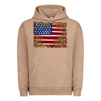 Pigment Burro american flag and leopard Urban Hoodie - Artiststas