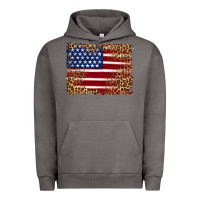 Pigment Tornado american flag and leopard Urban Hoodie - Artiststas