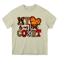 Mossy my heart is on that court basketball red and black Heavy Core Tee - NancyCooperArtShop