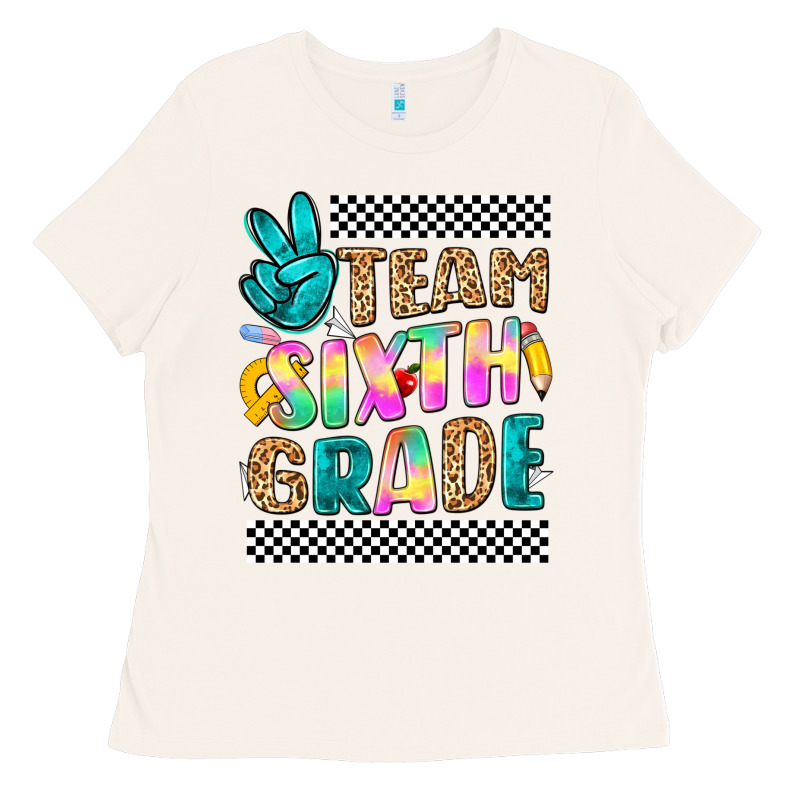 Team Sixth Grade Ladies Tee by NancyCooperArtShop | Teevron