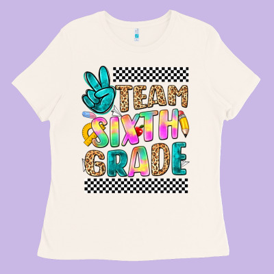 Team Sixth Grade Ladies Tee Designed By Nancycooperartshop