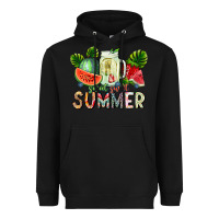 Black Sweet Sweet Summer Heavyweight Hoodie - CowhideDigitalArt