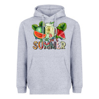 Heather Grey Sweet Sweet Summer Heavyweight Hoodie - CowhideDigitalArt