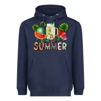 Navy Sweet Sweet Summer Heavyweight Hoodie - CowhideDigitalArt