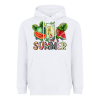 White Sweet Sweet Summer Heavyweight Hoodie - CowhideDigitalArt