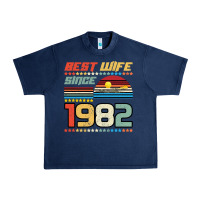 Navy Best Wife Since 1982 Urban Heavy Tee - Bettercallsaul