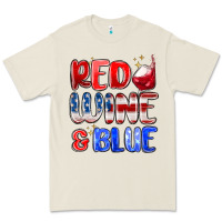 Bone red wine and blue Premium Tee - MaliasSmallBusiness